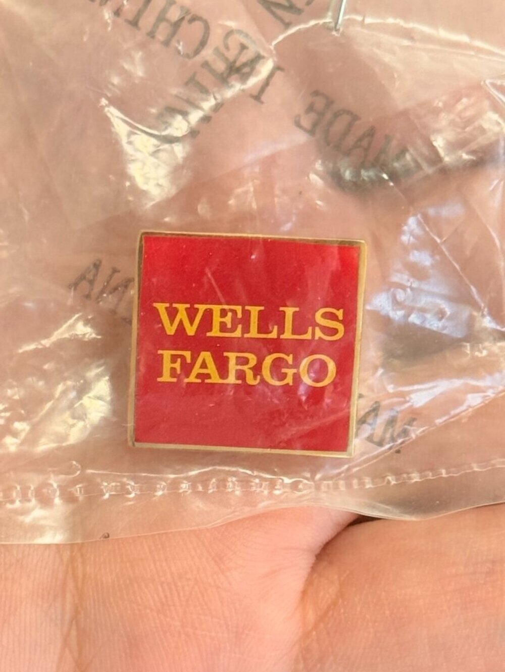 Wells Fargo Square Enamel Lapel Collectible Pin